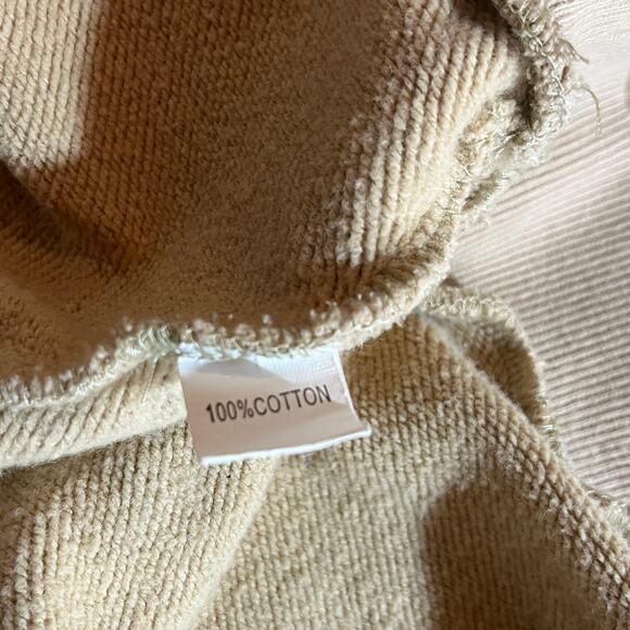 Saint Kaizen Hoodie Sweatshirt Mens Size 2XL Tan Bible Verses Logo Graphic Print - Picture 11 of 14